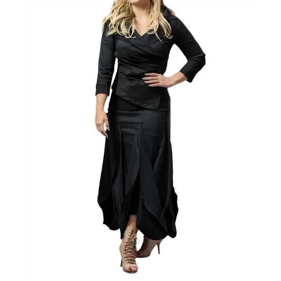 NEW SAMUEL DONG carambola skirt in black